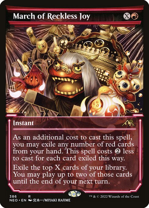 NEO, March of Reckless Joy, (Showcase), 386, R, Near Mint, (Foil), EN
