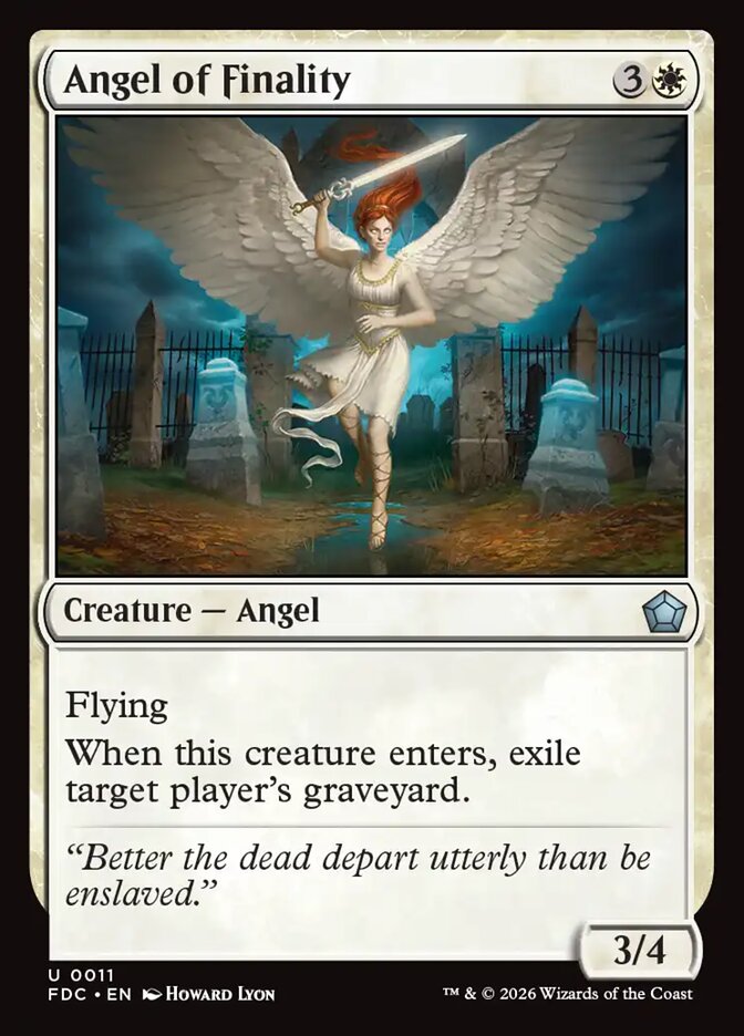 FDC, Angel of Finality, Standard, 11, U, Near Mint, Normal, EN