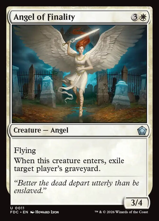 FDC, Angel of Finality, Standard, 11, U, Near Mint, Normal, EN