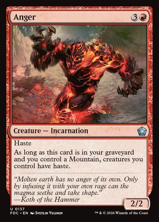 FDC, Anger, Standard, 137, U, Near Mint, Normal, EN