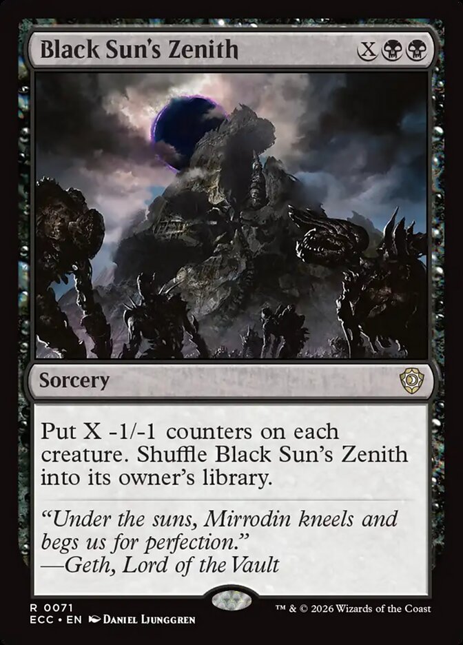 ECC, Black Sun's Zenith, Standard, 71, R, Near Mint, Normal, EN