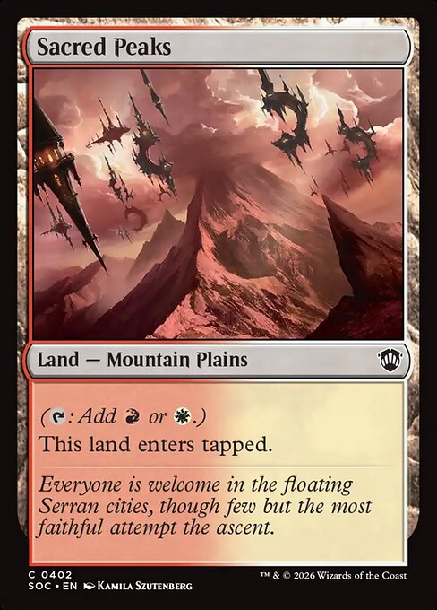 SOC, Sacred Peaks, Standard, 402, C, Near Mint, Normal, EN