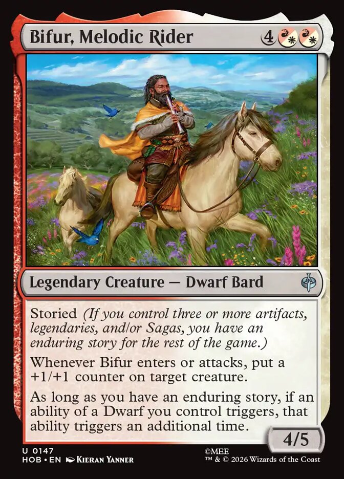 HOB, Bifur, Melodic Rider, Standard, 147, U, Near Mint, (Foil), EN