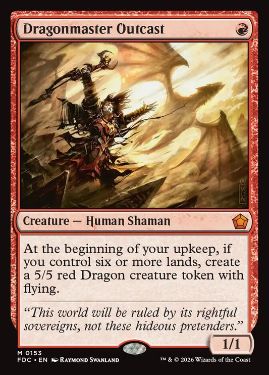 FDC, Dragonmaster Outcast, Standard, 153, M, Near Mint, Normal, EN