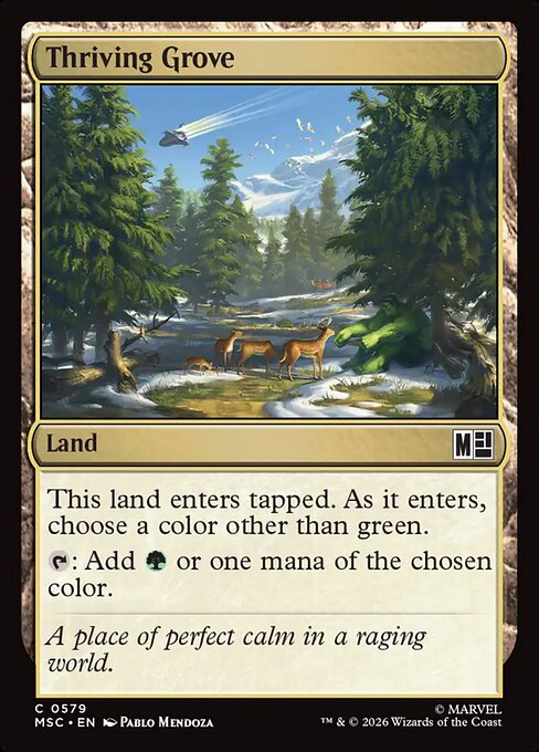 MSC, Thriving Grove, Standard, 579, C, Near Mint, Normal, EN