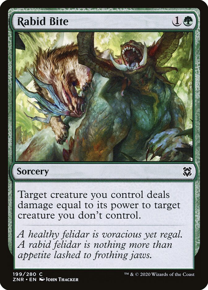 ZNR, Rabid Bite, Standard, 199, C, Near Mint, Normal, EN