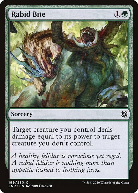 ZNR, Rabid Bite, Standard, 199, C, Near Mint, Normal, EN