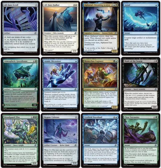 EOE, Foil, Full-Sleeved, 100-Card Uncommons Set - Edge of Eternities, Magic the Gathering, MTG