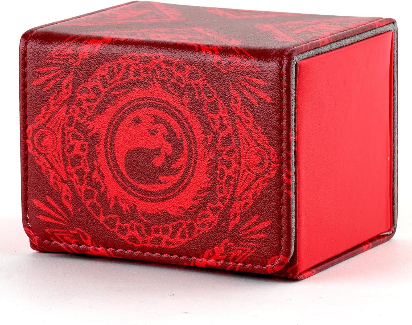 PU Leather Commander Deck Box - Red Mountain - Mana Symbol