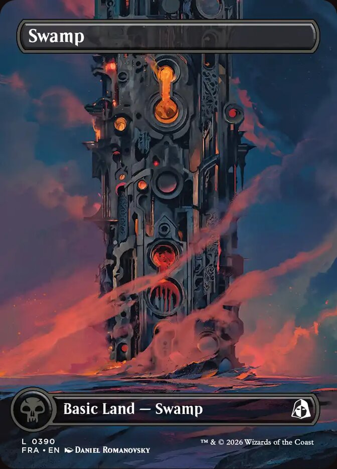 FRA, Swamp, (Full Art), 390, C, Near Mint, Normal, EN