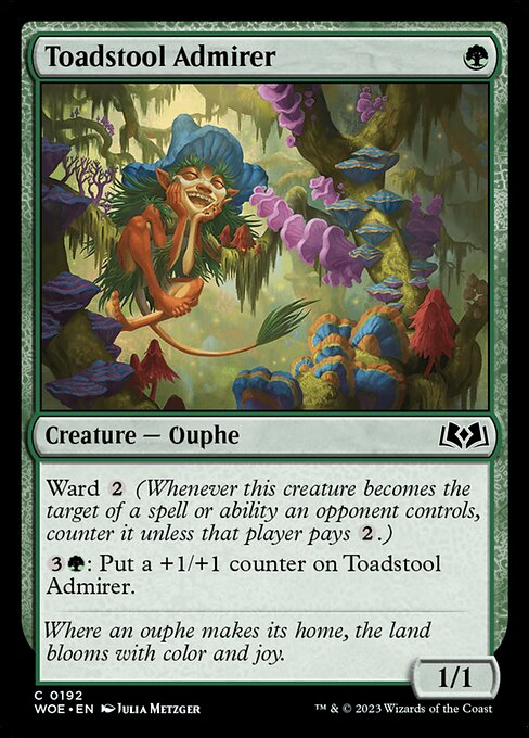 WOE, Toadstool Admirer, Standard, 192, C, Near Mint, (Foil), EN