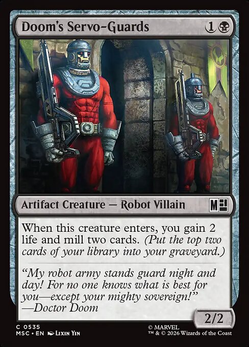 MSC, Doom's Servo-Guards, Standard, 535, C, Near Mint, Normal, EN