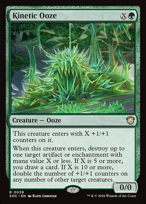 SOC, Kinetic Ooze, Standard, 39, R, Near Mint, Normal, EN