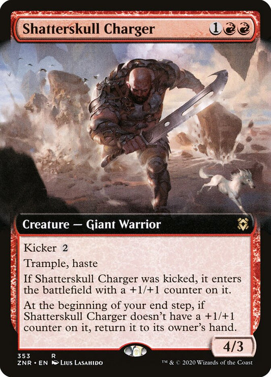 ZNR, Shatterskull Charger, (Extended Art), 353, R, Near Mint, Normal, EN