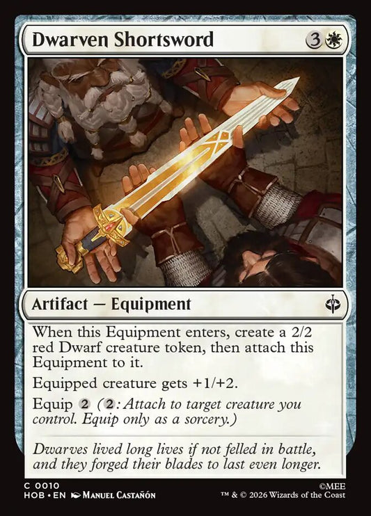 HOB, Dwarven Shortsword, Standard, 10, C, Near Mint, Normal, EN