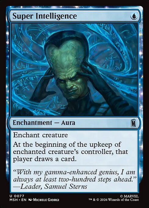 MSH, Super Intelligence, Standard, 77, U, Near Mint, (Foil), EN