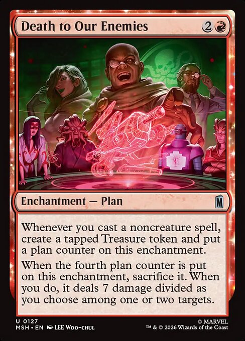 MSH, Death to Our Enemies, Standard, 127, U, Near Mint, (Foil), EN