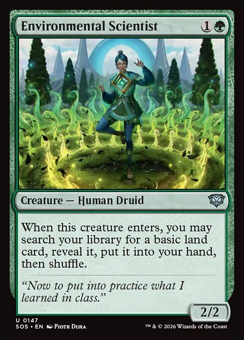 SOS, Environmental Scientist, Standard, 147, U, Near Mint, (Foil), EN