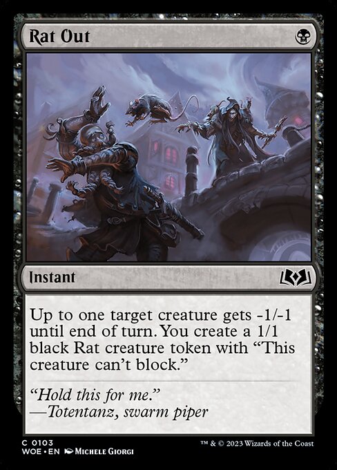 WOE, Rat Out, Standard, 103, C, Near Mint, Normal, EN