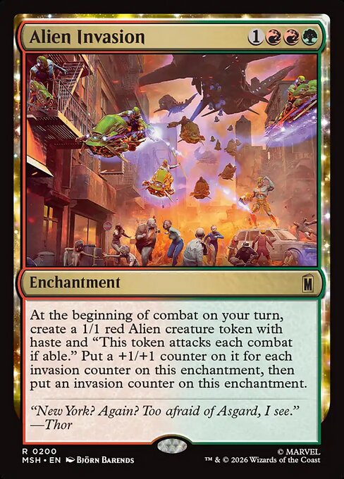 MSH, Alien Invasion, Standard, 200, R, Near Mint, (Foil), EN