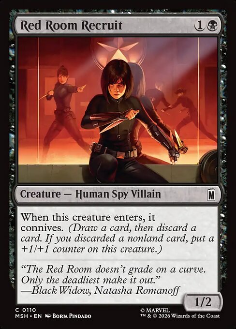 MSH, Red Room Recruit, Standard, 110, C, Near Mint, Normal, EN