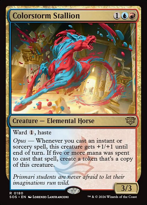 SOS, Colorstorm Stallion, Standard, 180, R, Near Mint, (Foil), EN