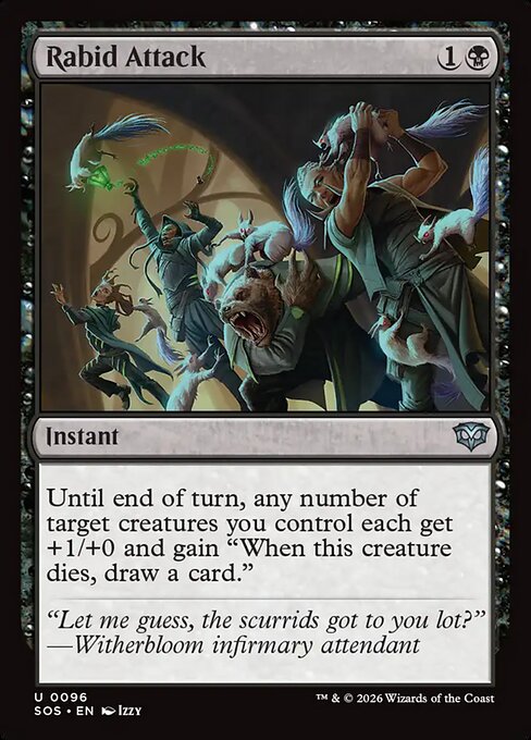 SOS, Rabid Attack, Standard, 96, U, Near Mint, Normal, EN