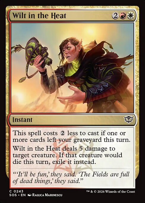 SOS, Wilt in the Heat, Standard, 243, C, Near Mint, (Foil), EN
