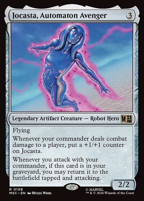 MSC, Jocasta, Automaton Avenger, Standard, 108, R, Near Mint, {Surge Foil}, EN