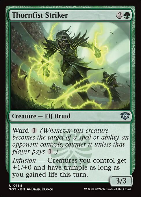 SOS, Thornfist Striker, Standard, 164, U, Near Mint, (Foil), EN