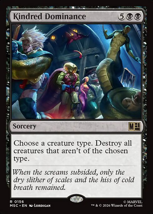 MSC, Kindred Dominance, Standard, 156, R, Near Mint, Normal, EN