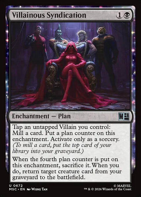 MSC, Villainous Syndication, Standard, 672, U, Near Mint, (Foil), EN