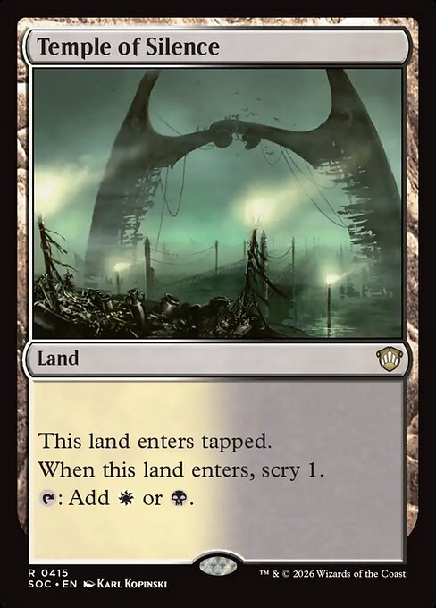 SOC, Temple of Silence, Standard, 415, R, Near Mint, Normal, EN