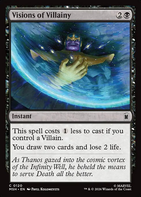 MSH, Visions of Villainy, Standard, 120, C, Near Mint, (Foil), EN