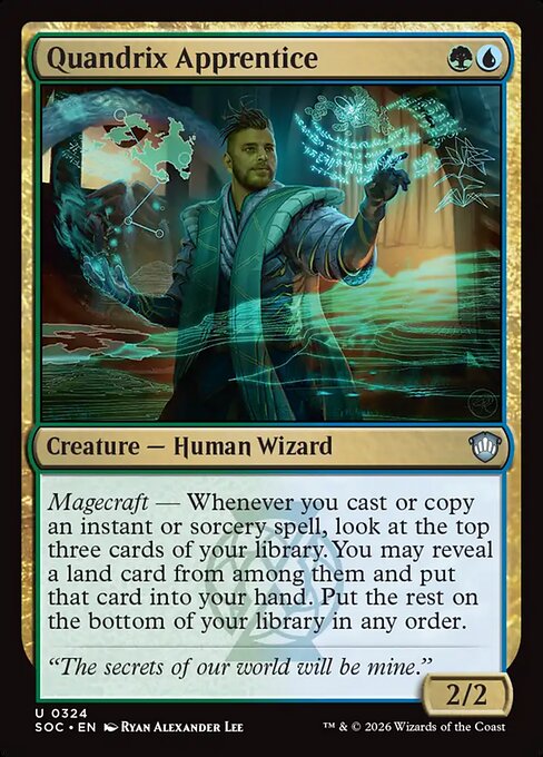 SOC, Quandrix Apprentice, Standard, 324, U, Near Mint, Normal, EN