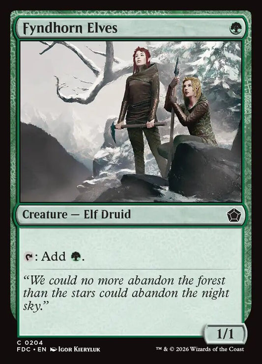 FDC, Fyndhorn Elves, Standard, 204, C, Near Mint, Normal, EN