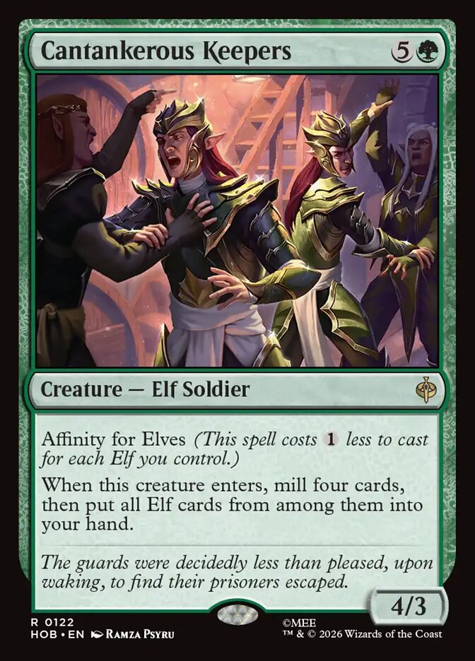 HOB, Cantankerous Keepers, Standard, 122, R, Near Mint, (Foil), EN