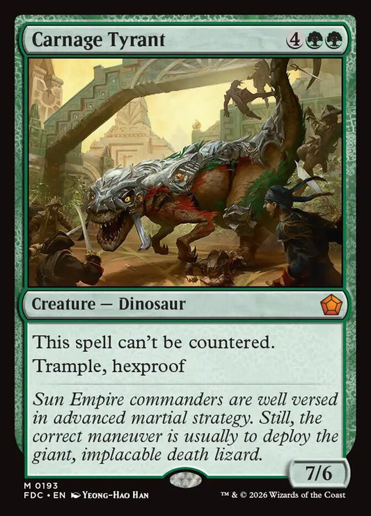 FDC, Carnage Tyrant, Standard, 193, M, Near Mint, Normal, EN