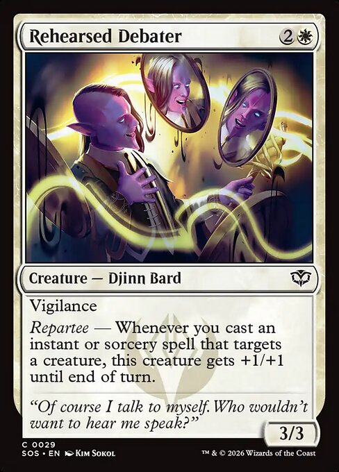 SOS, Rehearsed Debater, Standard, 29, C, Near Mint, (Foil), EN