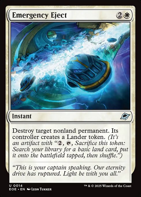 EOE, Emergency Eject, Standard, 14, U, Near Mint, (Foil), EN