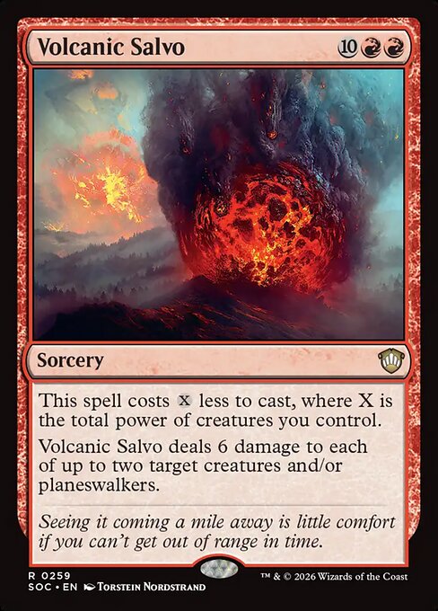 SOC, Volcanic Salvo, Standard, 259, R, Near Mint, Normal, EN