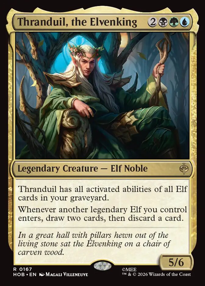 HOB, Thranduil, the Elvenking, Standard, 167, R, Near Mint, Normal, EN