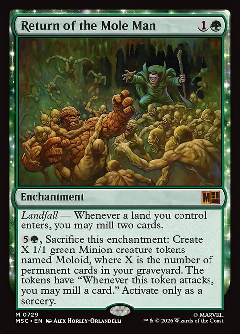 MSC, Return of the Mole Man, Standard, 729, M, Near Mint, Normal, EN