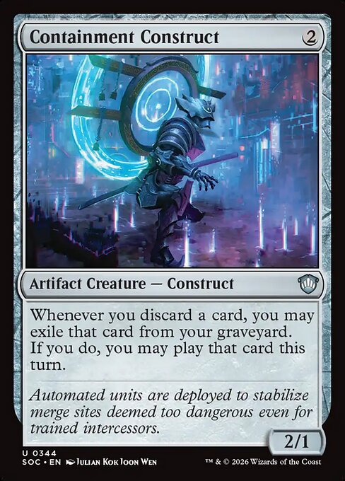 SOC, Containment Construct, Standard, 344, U, Near Mint, Normal, EN
