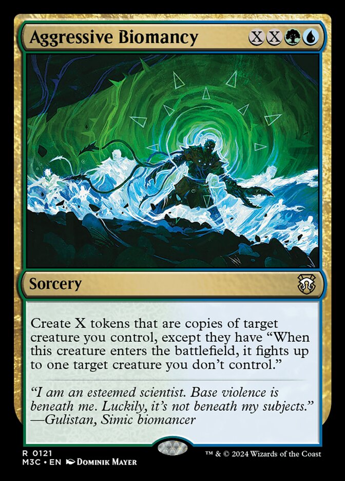 M3C, Aggressive Biomancy, Standard, 121, R, Near Mint, Normal, EN