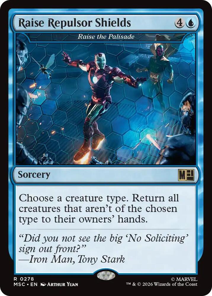 MSC, Raise Repulsor Shields - Raise the Palisade, Standard, 278, R, Near Mint, {Surge Foil}, EN