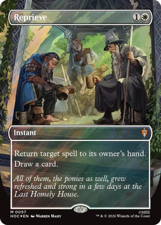 HOC, Reprieve, (Borderless), 57, M, Near Mint, (Surge Foil), EN