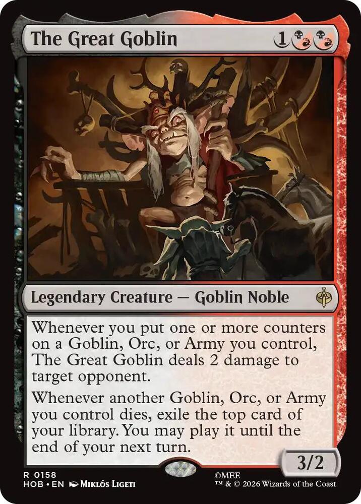 HOB, The Great Goblin, Normal, 158, R, Near Mint, Normal
